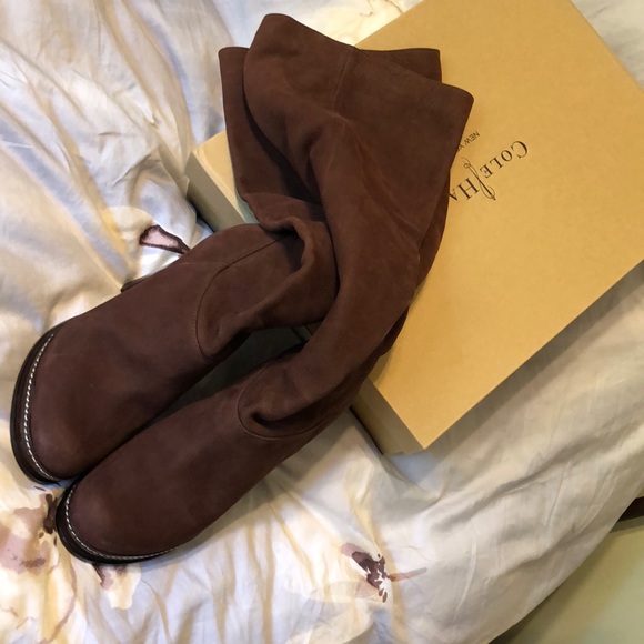 Cole Haan - Brown Nola Slouch High Boot - Picture 8 of 8